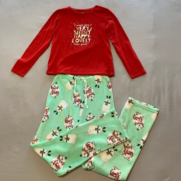 Holiday Themed Girls Winter Set. Size 14/XS. Snowman. New Year. - Picture 1 of 12